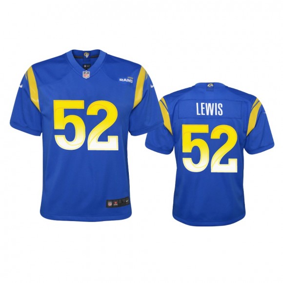 Youth Rams Terrell Lewis Royal Game Jersey