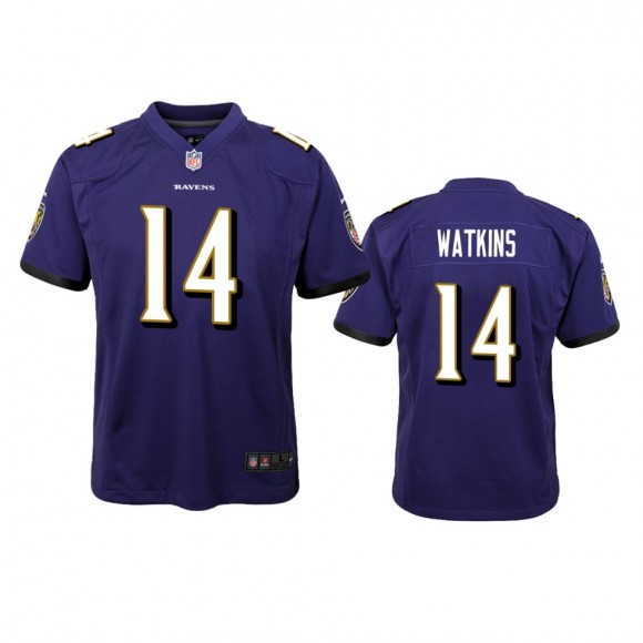 Youth Ravens Sammy Watkins Purple Game Jersey