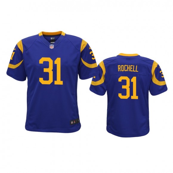 Youth Rams Robert Rochell Royal Game Jersey