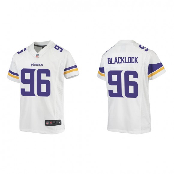 Youth Minnesota Vikings Ross Blacklock White Game Jersey