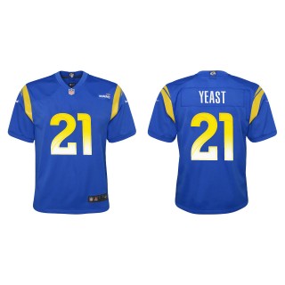 Youth Los Angeles Rams Russ Yeast Royal Game Jersey