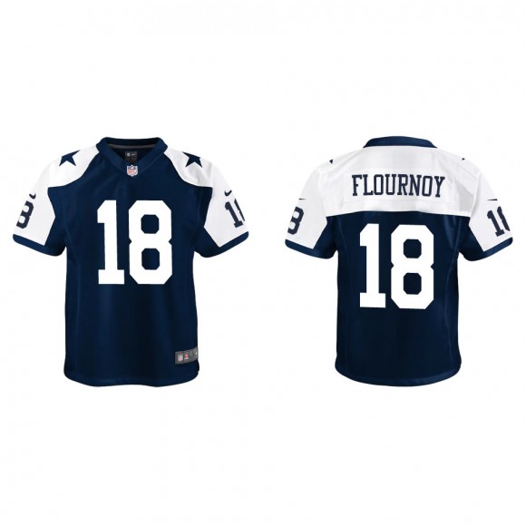 Youth Cowboys Ryan Flournoy Navy Alternate Game Jersey