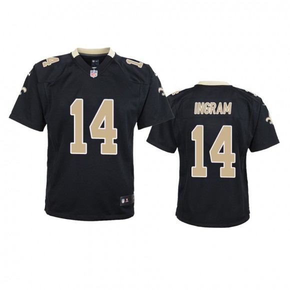 Youth Saints Mark Ingram Black Game Jersey