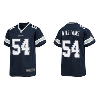 Youth Cowboys Sam Williams Navy 2022 NFL Draft Game Jersey