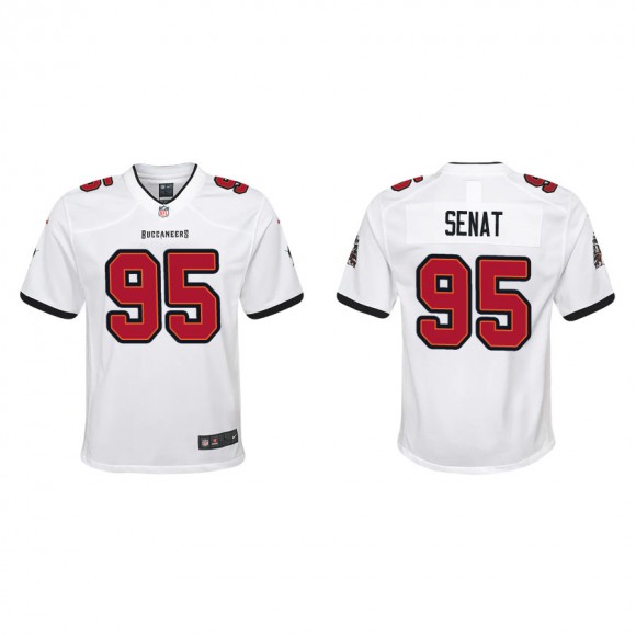 Youth Tampa Bay Buccaneers Senat White Game Jersey