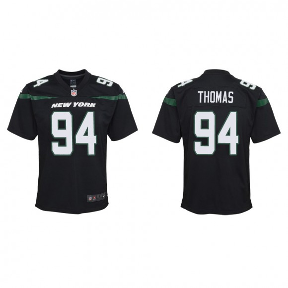 Youth New York Jets Solomon Thomas Black Game Jersey