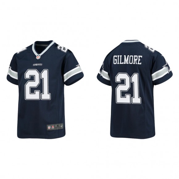 Youth Stephon Gilmore Navy Game Jersey