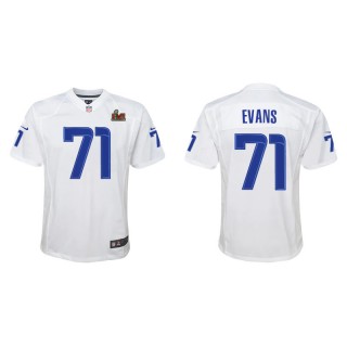 Youth Bobby Evans Rams White Super Bowl LVI Game Fashion Jersey
