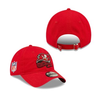 Youth Tampa Bay Buccaneers Red 2022 Sideline Adjustable 9TWENTY Hat