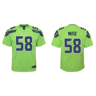 Youth Tanner Muse Seattle Seahawks Green Alternate Game Jersey