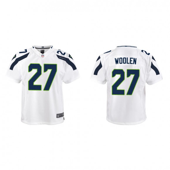 Youth Seattle Seahawks Tariq Woolen White Game Jersey