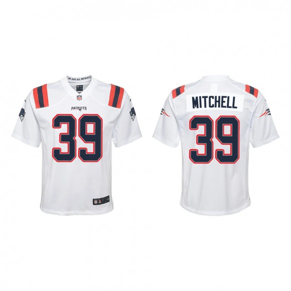 Youth New England Patriots Terrance Mitchell White Game Jersey