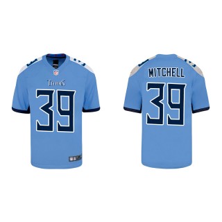 Youth Tennessee Titans Terrance Mitchell Light Blue Game Jersey