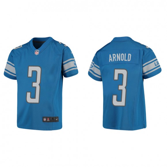 Youth Lions Terrion Arnold Blue Game Jersey