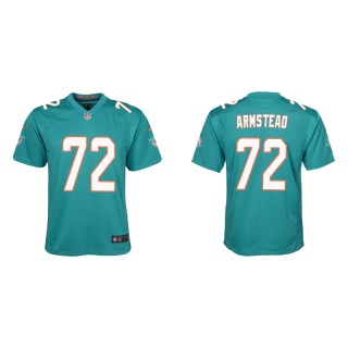 Youth Dolphins Terron Armstead Aqua Game Jersey