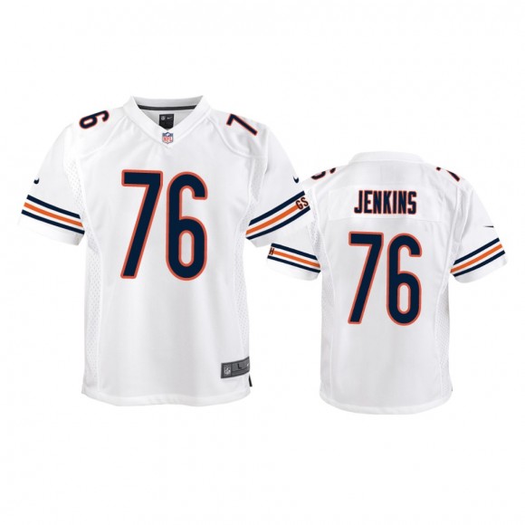Youth Bears Teven Jenkins White Game Jersey