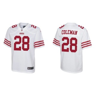Youth San Francisco 49ers Tevin Coleman White Game Jersey