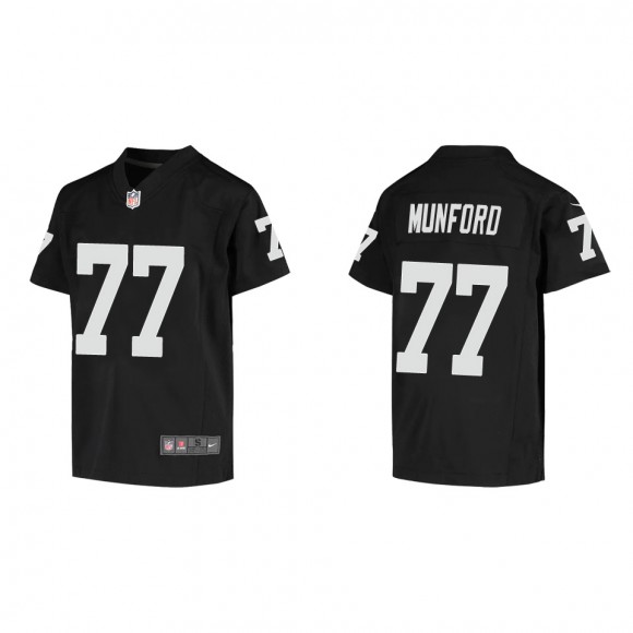 Youth Raiders Thayer Munford Black Game Jersey