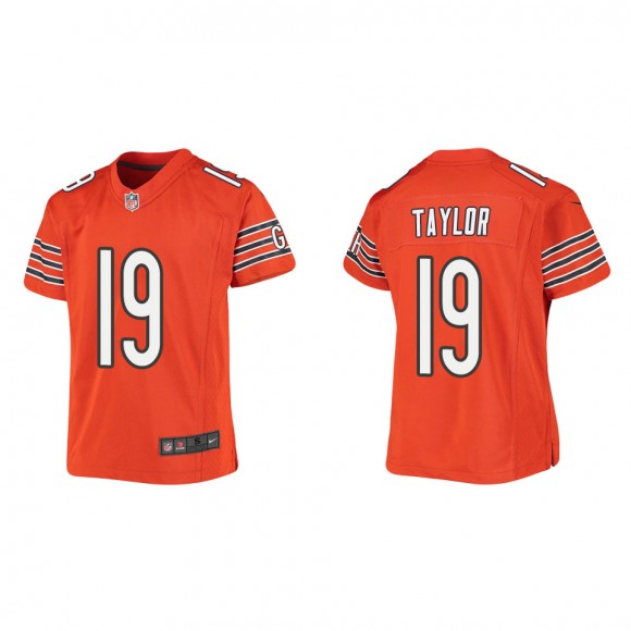 Youth Bears Tory Taylor Orange Game Jersey