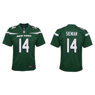 Youth Jets Trevor Siemian Green Game Jersey
