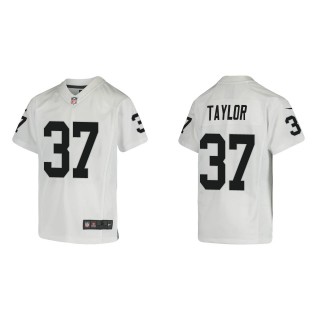 Youth Raiders Trey Taylor White Game Jersey