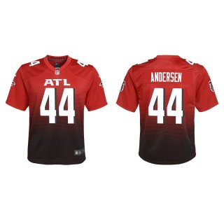 Youth Falcons Troy Andersen Red Alternate Game Jersey