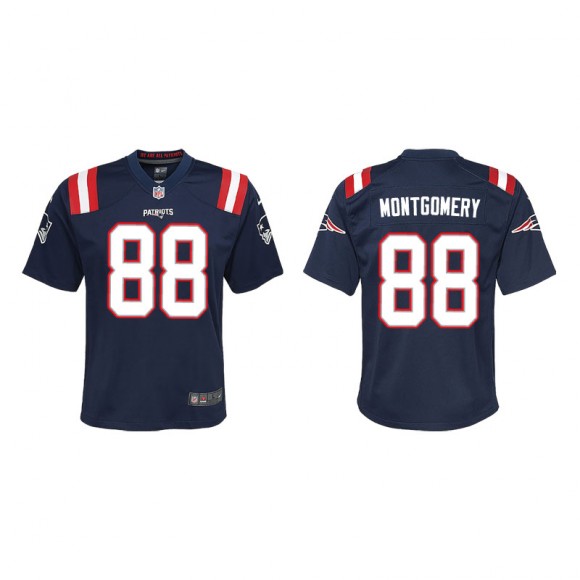 Youth Patriots Ty Montgomery Navy Game Jersey