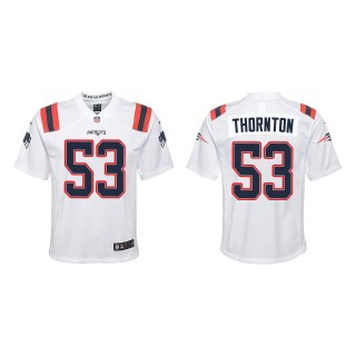 Youth Patriots Tyquan Thornton White Game Jersey