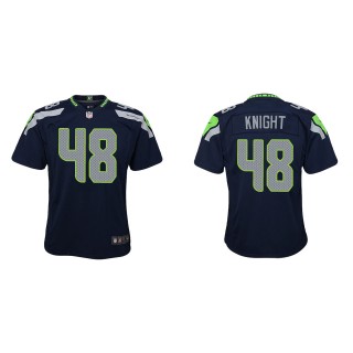 Youth Seahawks Tyrice Knight College Navy Game Jersey