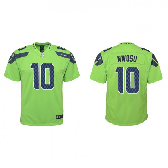 Youth Uchenna Nwosu Seattle Seahawks Green Alternate Game Jersey