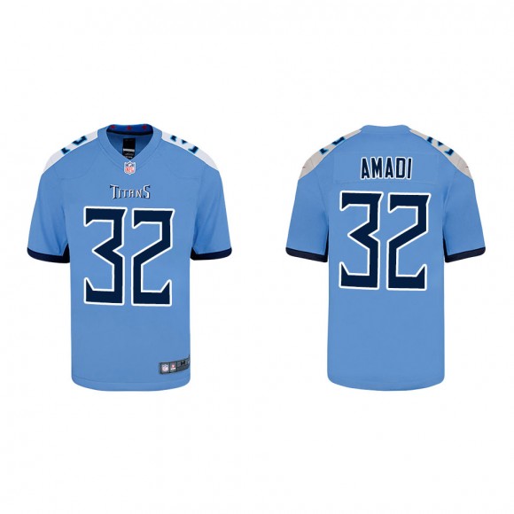 Youth Tennessee Titans Ugo Amadi Light Blue Game Jersey