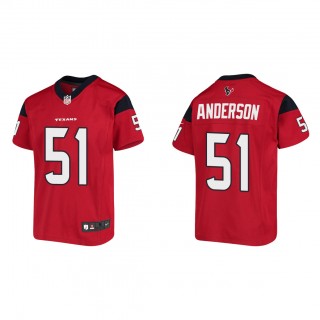 Youth Will Anderson Red 2023 NFL Draft Game Jersey