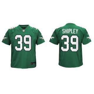 Youth Eagles Will Shipley Kelly Green Alternate Game Jersey