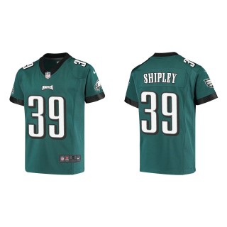 Youth Eagles Will Shipley Midnight Green Game Jersey