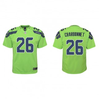 Youth Zach Charbonnet Green 2023 NFL Draft Alternate Game Jersey