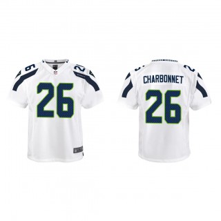 Youth Zach Charbonnet White 2023 NFL Draft Game Jersey