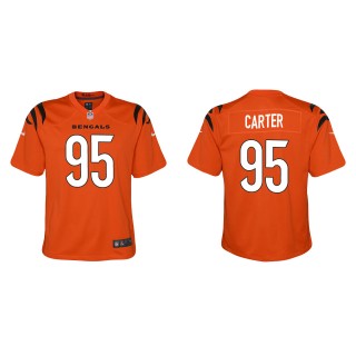 Youth Bengals Zachary Carter Orange Game Jersey