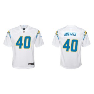 Youth Los Angeles Chargers Zander Horvath White Game Jersey