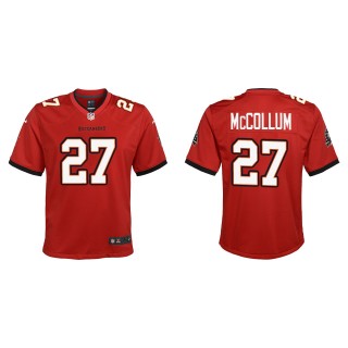 Youth Buccaneers Zyon McCollum Red 2022 NFL Draft Game Jersey