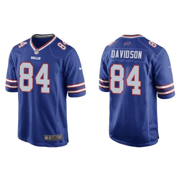 Men's Buffalo Bills Zach Davidson Royal Game Jersey